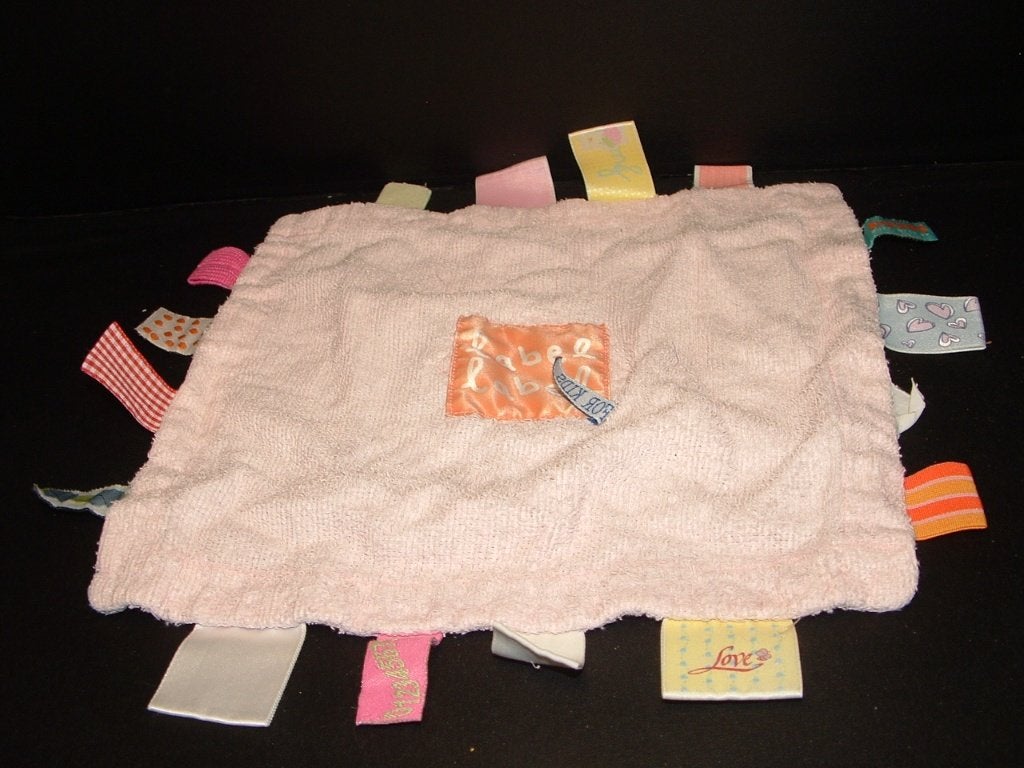 DUSHI LABEL LABEL KNUFFELDOEK BADSTOF ROZE MET IN HET, Kinderen en Baby's, Speelgoed | Knuffels en Pluche, Verzenden, Nieuw, Overige typen
