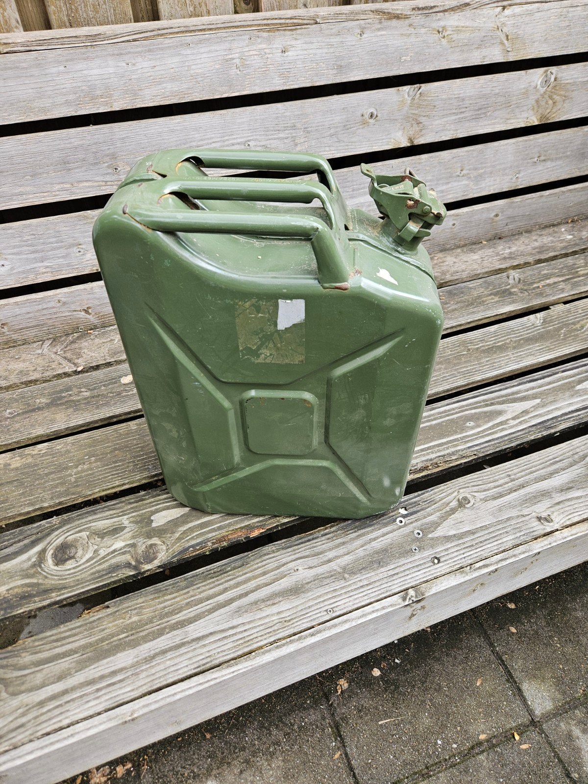 Jerrycan 20 l staal., Ophalen