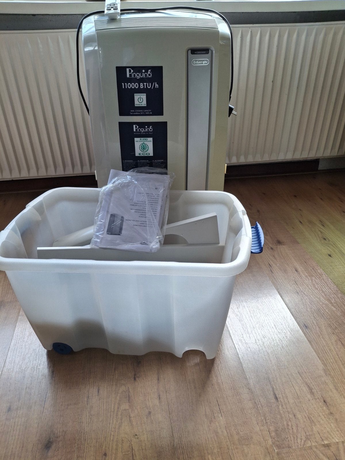 De Longhi mobiele airco, Ophalen, 3 snelheden of meer, Zo goed als nieuw, Koelen en Ontvochtigen