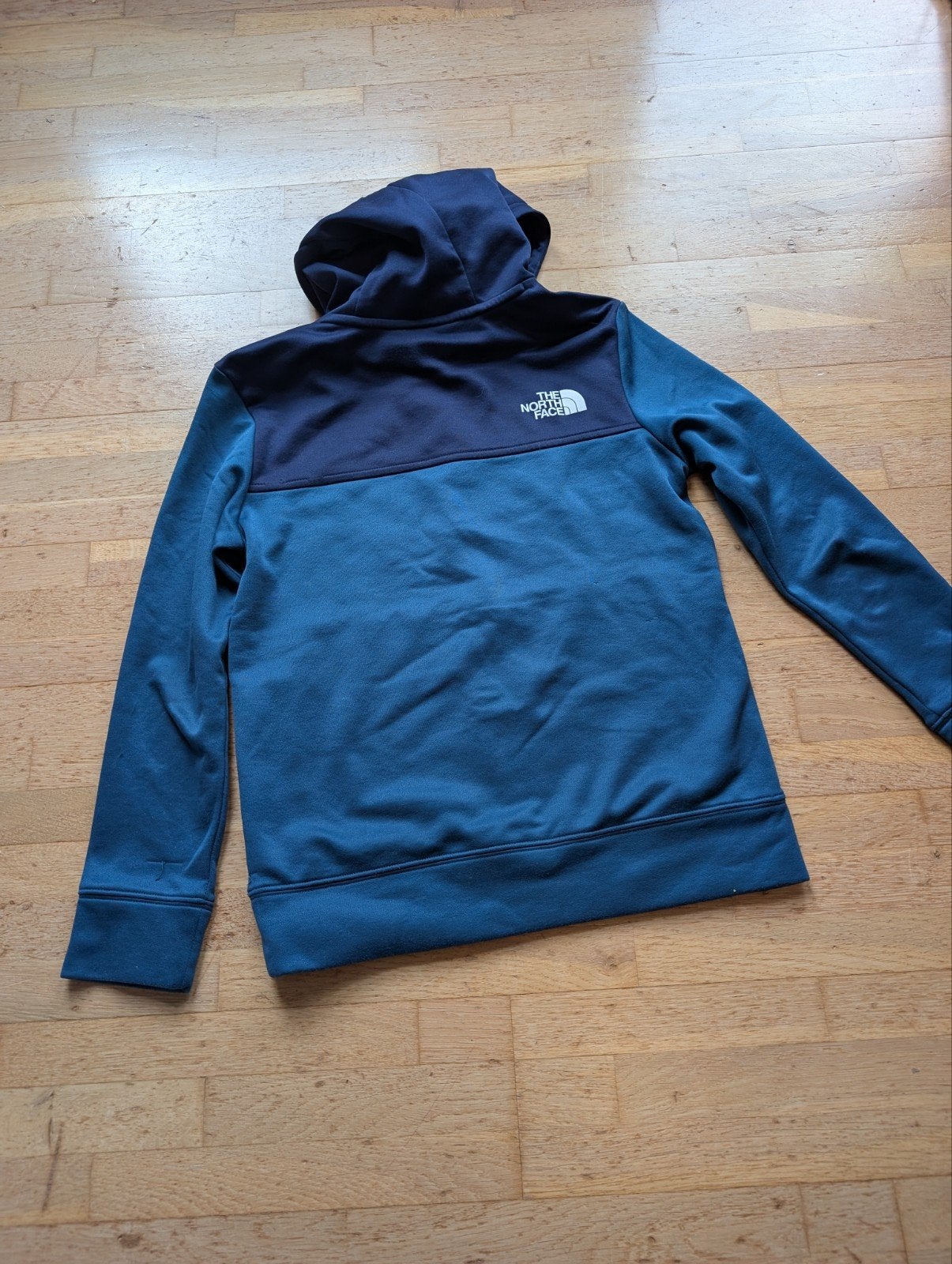 The North Face Hoodie - Blauw/Donkerblauw junior M, Ophalen of Verzenden, Gebruikt, Jongen