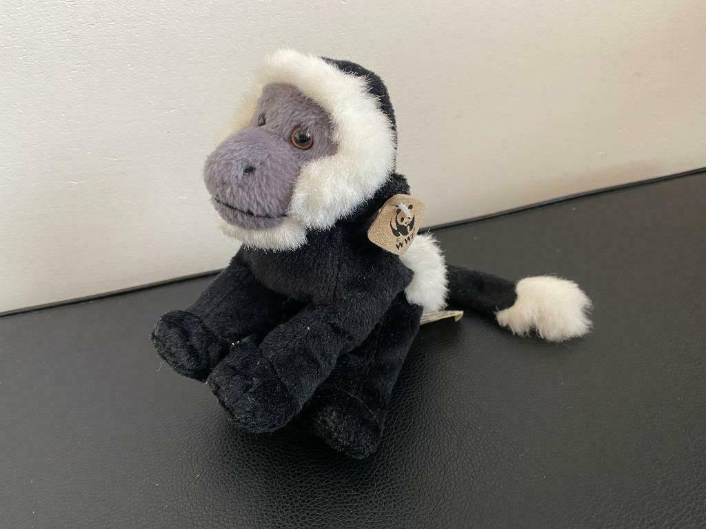 Aap knuffel liggend van het WNF WWF Wereld Natuur Fonds, Ophalen of Verzenden, Zo goed als nieuw, Overige typen