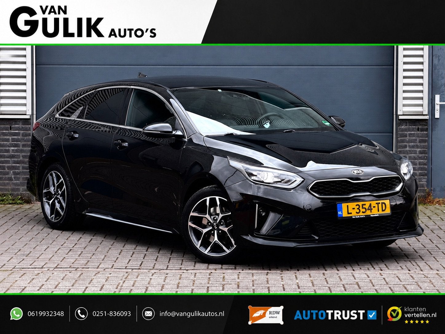Kia ProCeed 1.4 T-GDI GT-Line | Carplay | Winterpakket | JBL, Auto's, 450 kg, 4 cilinders, Leder en Stof, Zwart
