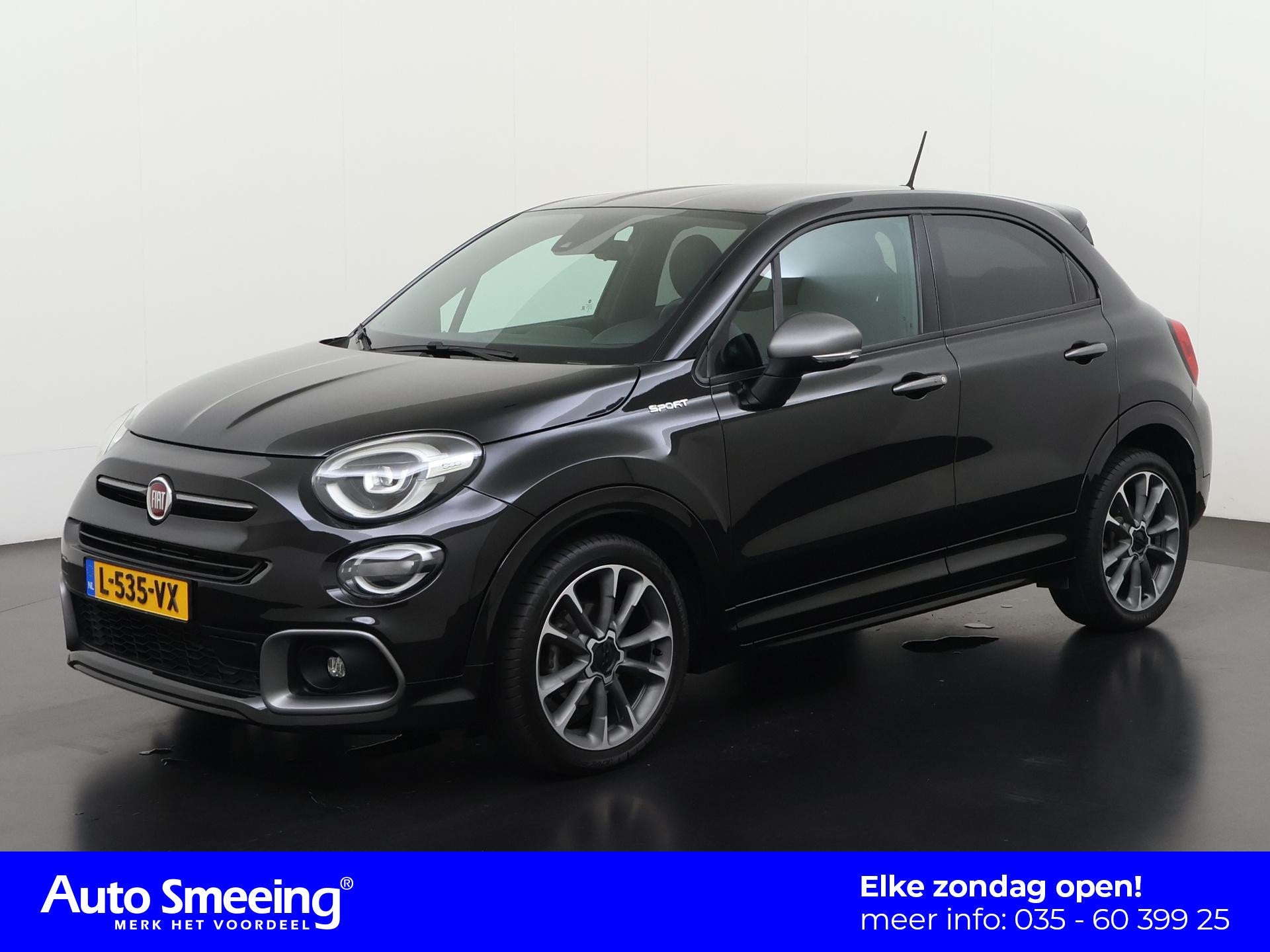 Fiat 500 X 1.0 GSE Sport | Camera | Navigatie | Zondag Open!, Auto's, Voorwielaandrijving, Zwart, Bedrijf, Handgeschakeld