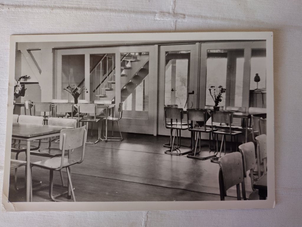 2 ansichten Roden jaren 50, Ophalen of Verzenden, 1940 tot 1960, Gelopen, Drenthe