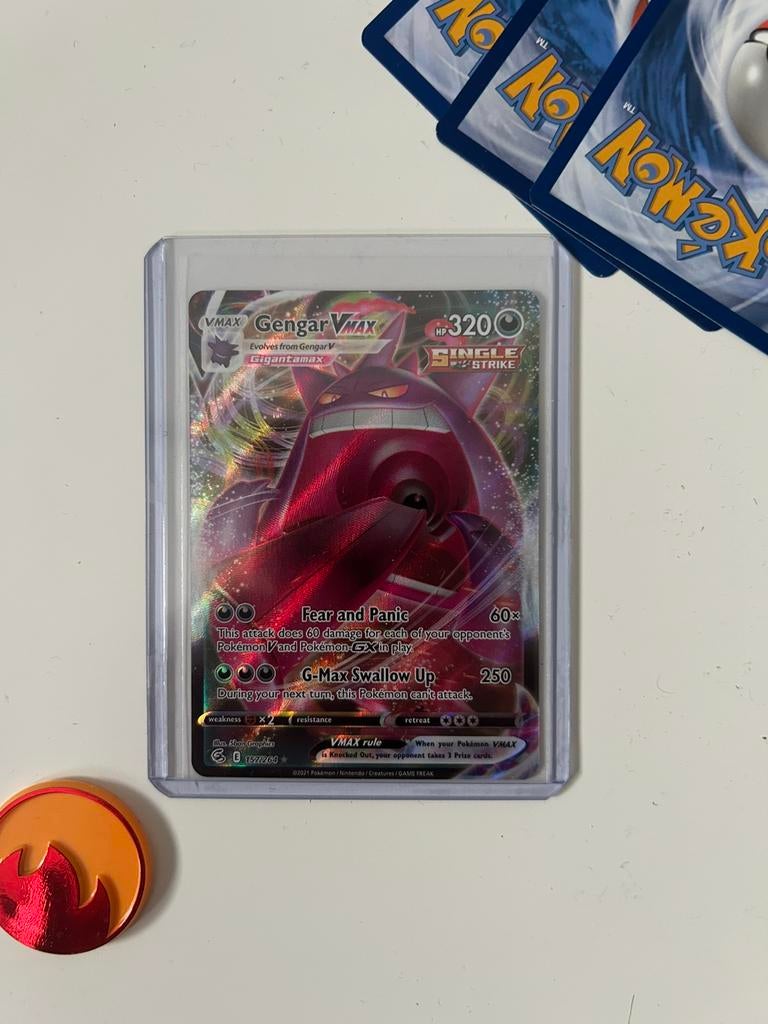 Gengar VMAX 157/264 Fusion Strike - Pokémon Kaart, Ophalen of Verzenden, Zo goed als nieuw