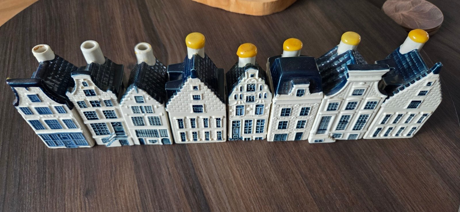 Set van 8 KLM huisjes - BOLS Delfts Blauw, Ophalen, Gebruikt, 1 t/m 20