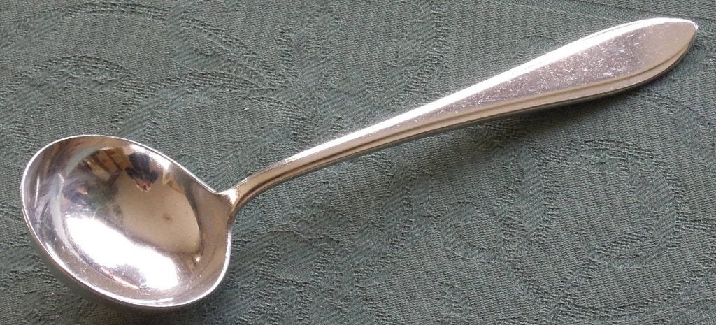 Nr K27: Verzilverde Gero 90 puntfilet juslepel, Ophalen of Verzenden