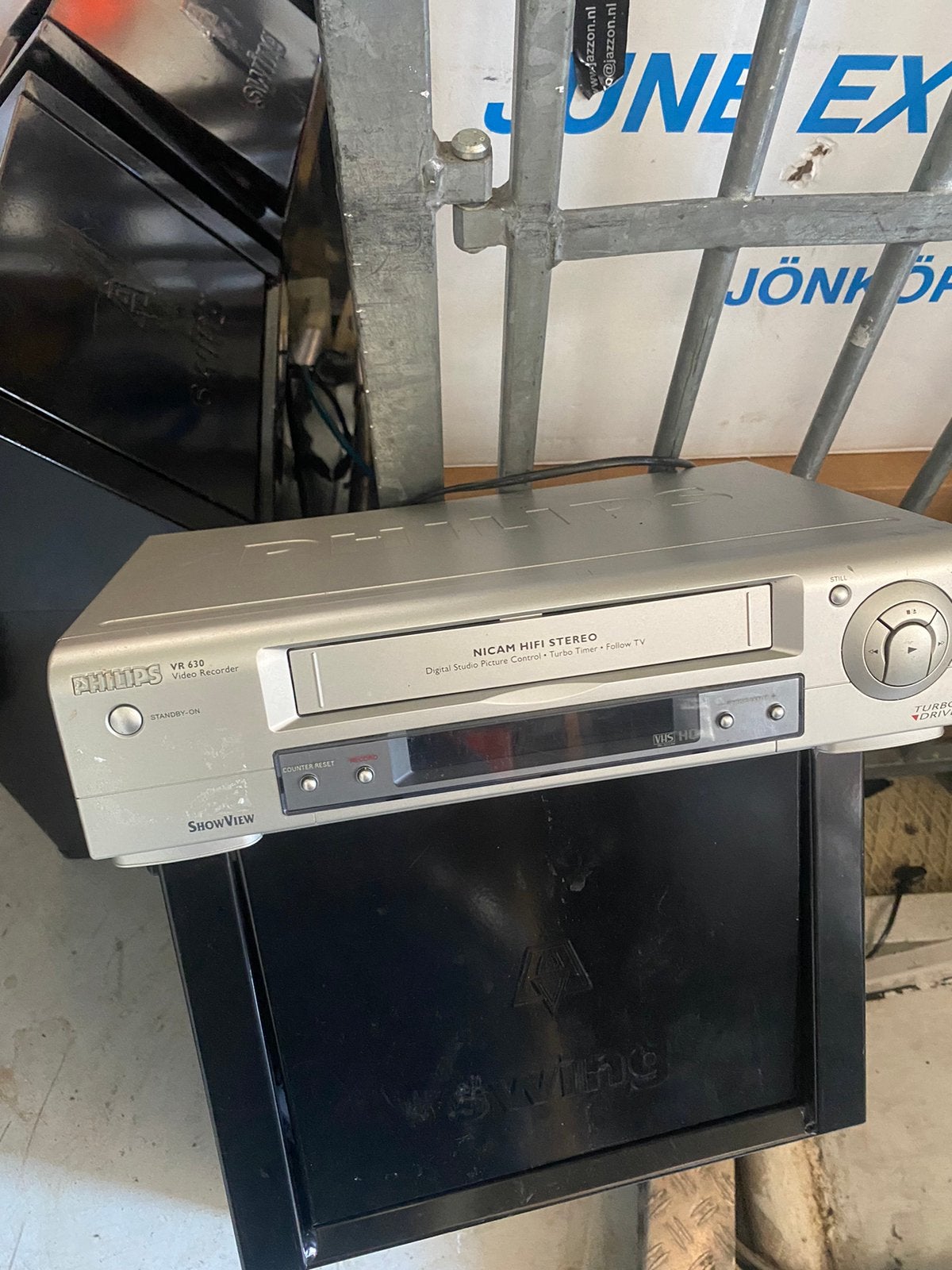 Philips video recorder speler casette vhs oldskool, Audio, Tv en Foto, Videospelers, Ophalen of Verzenden, Zo goed als nieuw