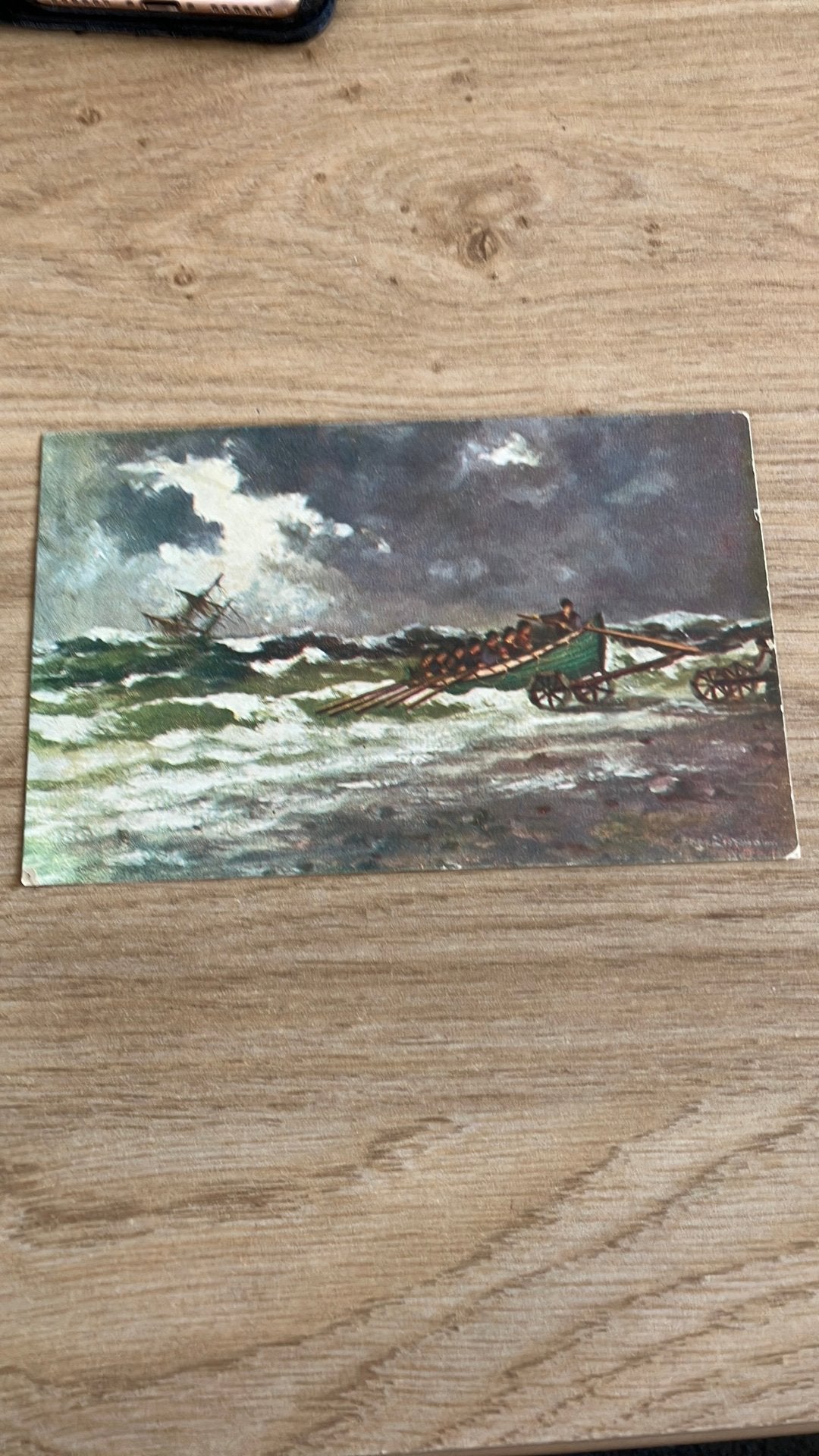 Reddingsbrigade  kaart uit 1928 1929. Egmond aan zee., Ophalen of Verzenden, 1920 tot 1940, Gelopen, Noord-Holland