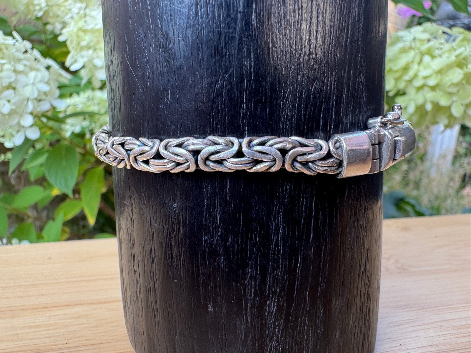 Unieke handgemaakte zilveren armband - Koningsschakel, Verzenden, Gebruikt, Zilver