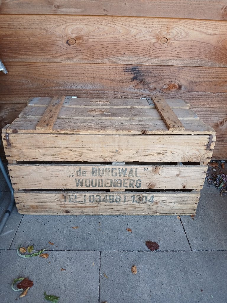 vintage houten eierkist, Ophalen