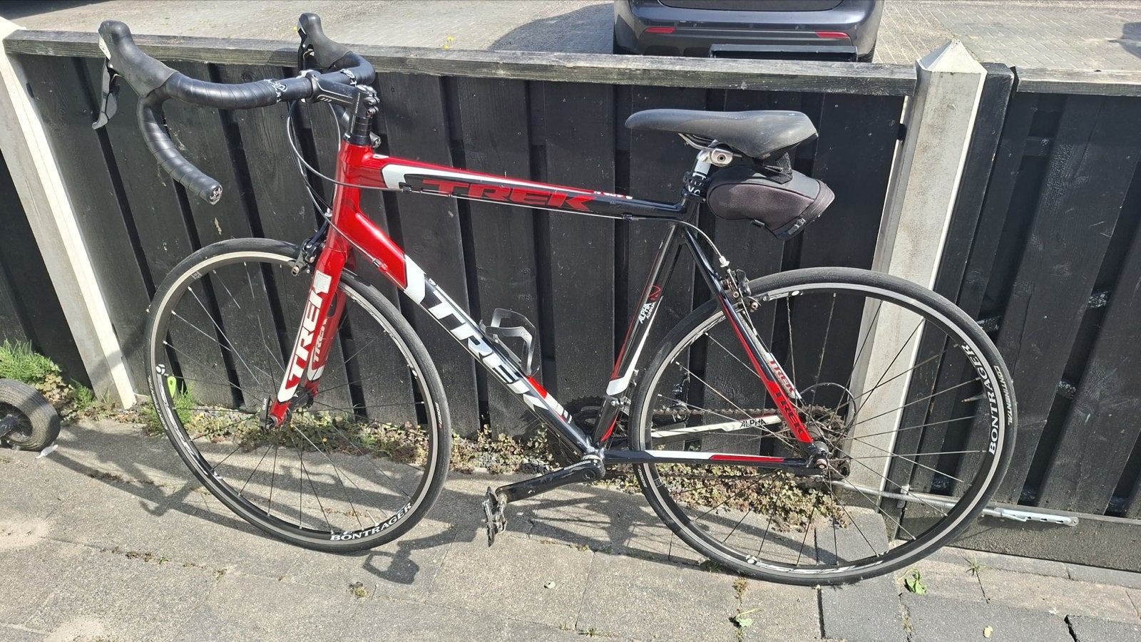 Trek Alpha 2.1 racefiets - Rood/Zwart, Fietsen en Brommers, Fietsen | Racefietsen, 28 inch, Gebruikt, Aluminium, Meer dan 20 versnellingen