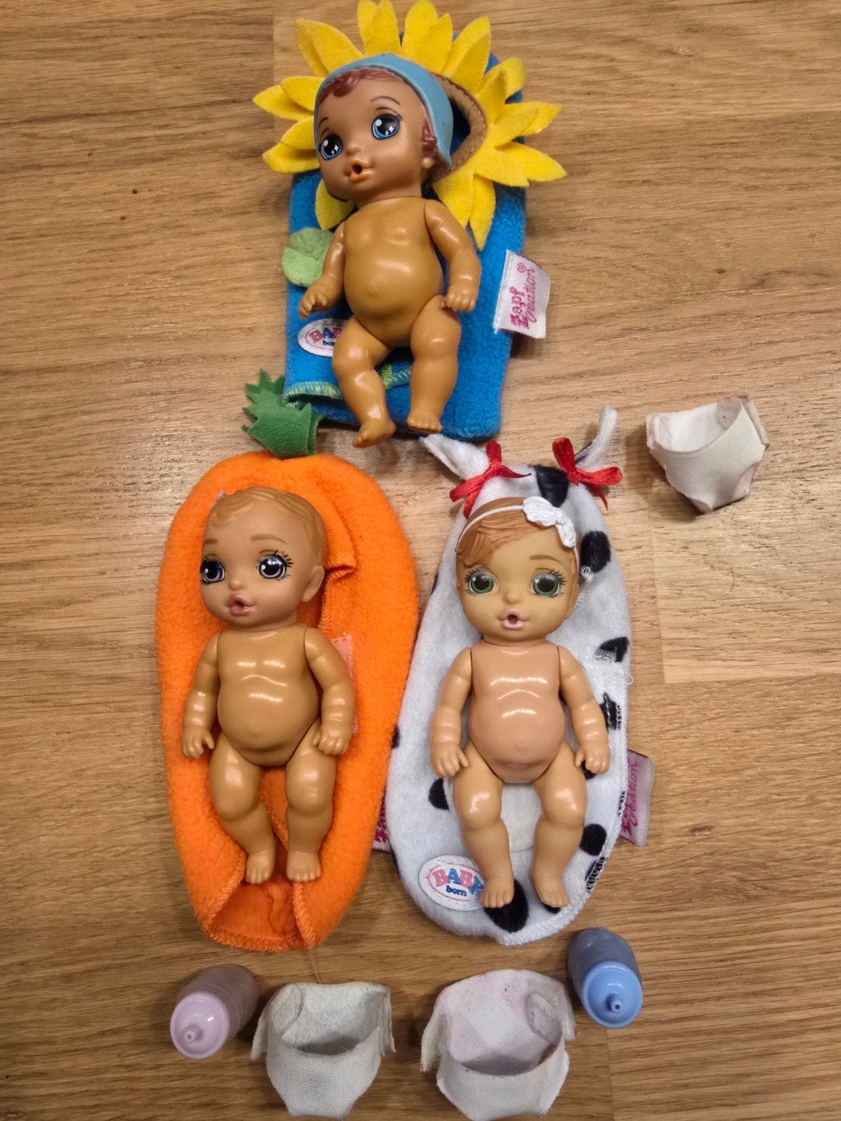 Mini Baby Born poppen met accessoires, Ophalen of Verzenden, Zo goed als nieuw, Babypop