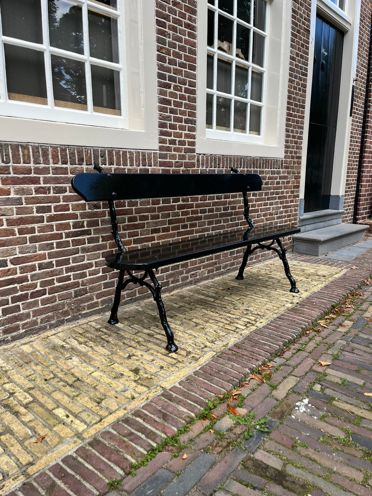 Antieke franse gietijzer tuinbank takkenbank monument delft, Ophalen of Verzenden, Zo goed als nieuw, Hout