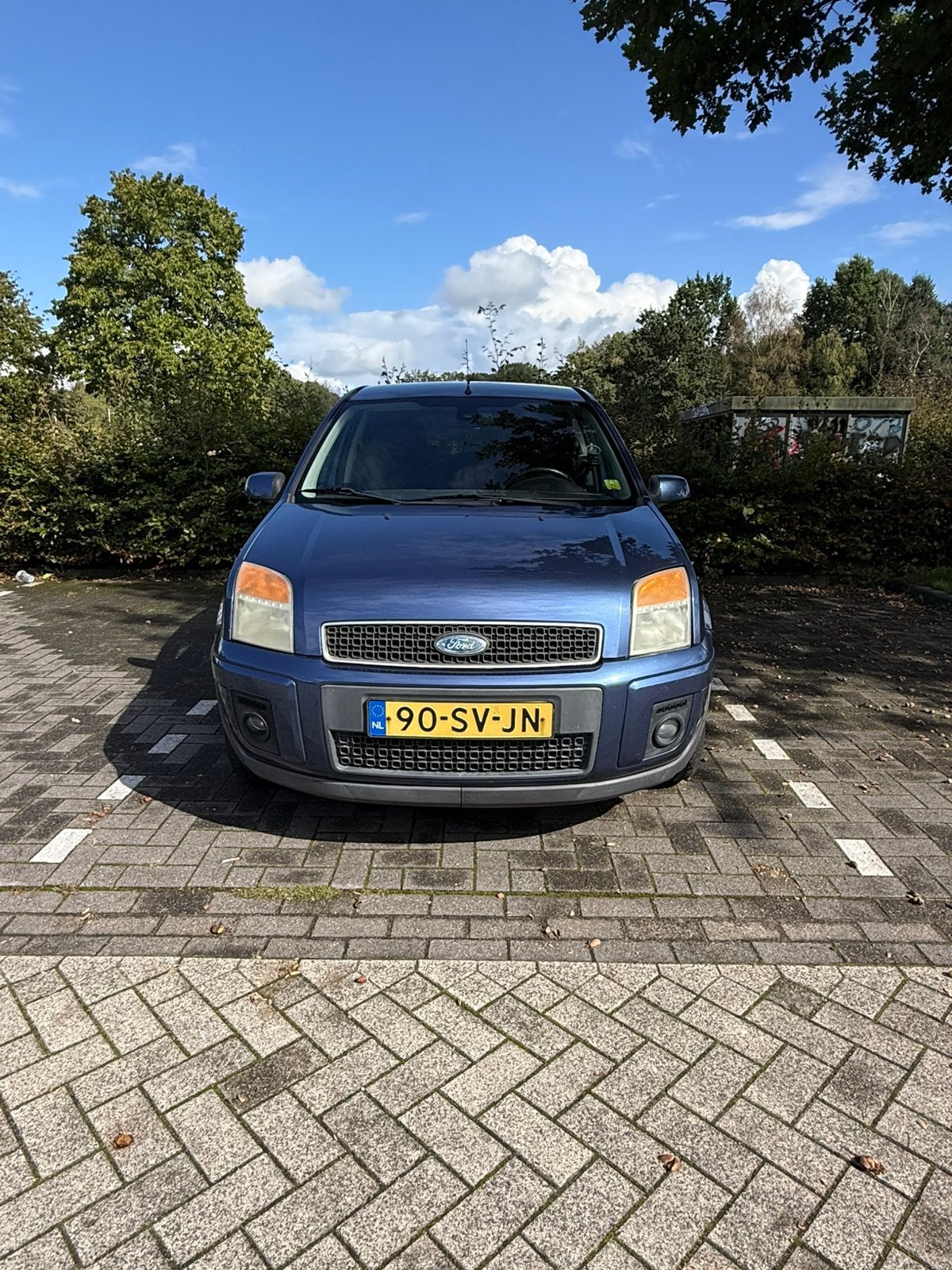 Ford Fusion 1.4 16V 2006 Blauw, Auto's, Voorwielaandrijving, 15 km/l, 40 €/maand, Blauw