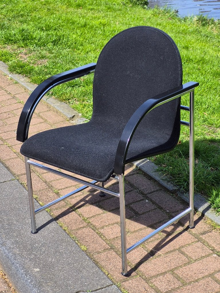 Arco BK Design Eetkamerstoelen (4stuks), Huis en Inrichting, Stoelen, Ophalen, Jaren 90 Dutch Design, Zwart, Zo goed als nieuw