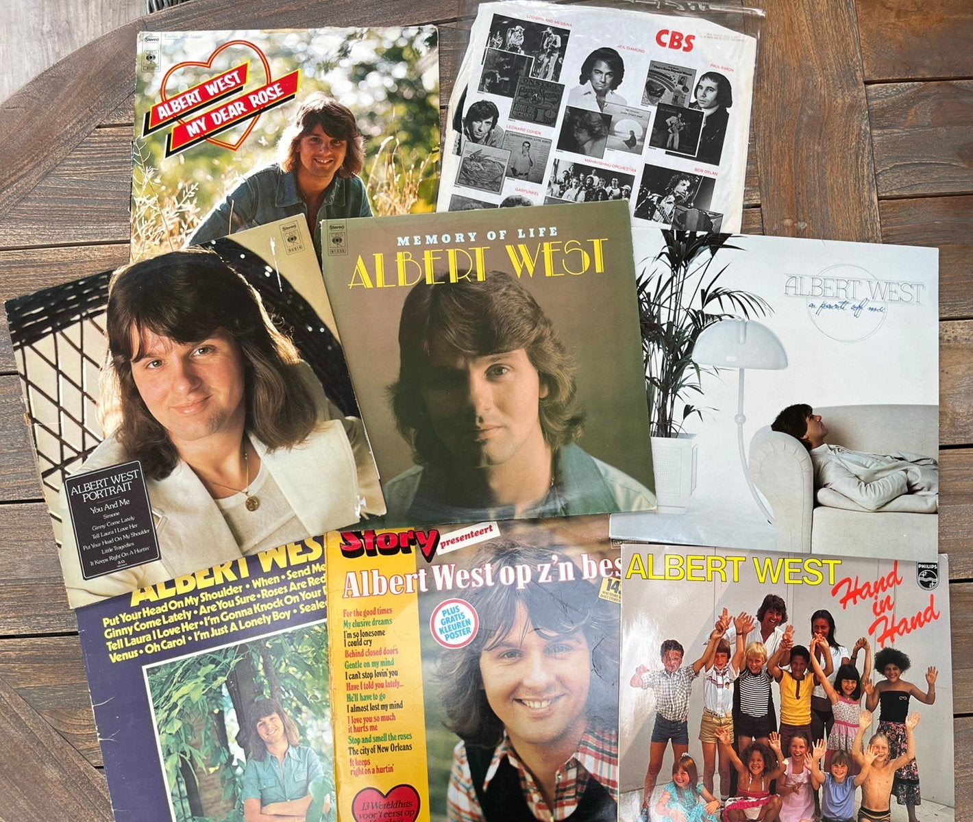 7 Albert West LP’s (Vinyl), Cd's en Dvd's, Vinyl | Nederlandstalig, LP, Gebruikt, Ophalen of Verzenden, Pop