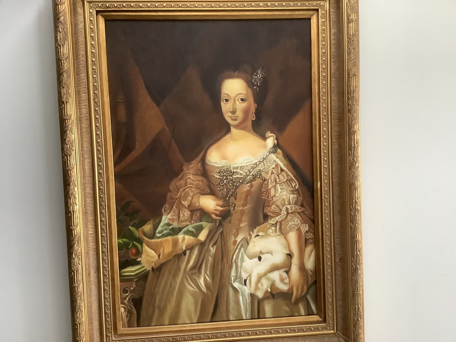Olieverf schilderij van Anna Van Hannover ., Ophalen