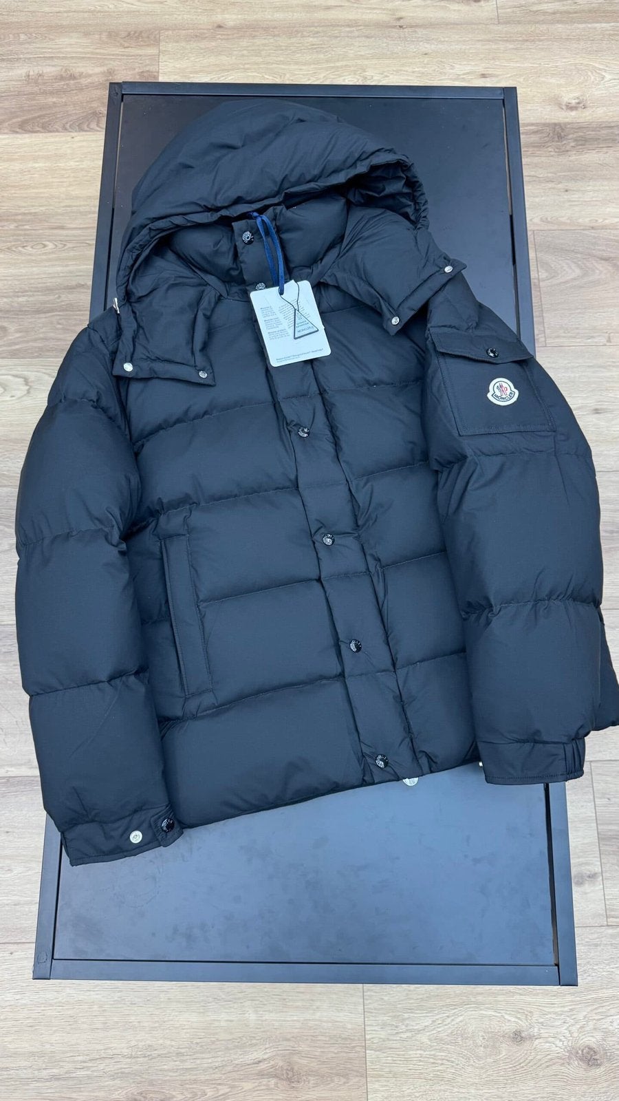 Moncler Jas Vezere - Winterjas, Kleding | Heren, Ophalen of Verzenden, Zo goed als nieuw, Zwart