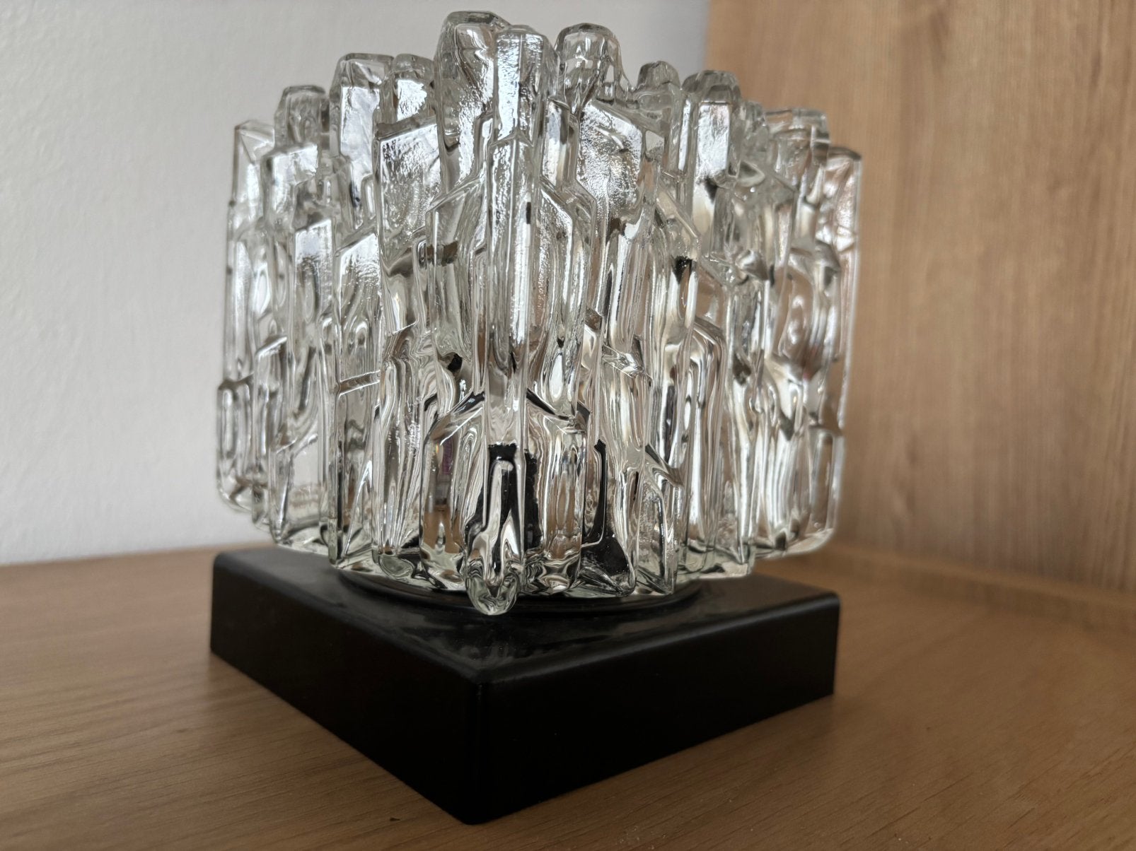 vintage plafonniere lamp helena tynell plafondlamp, Ophalen, Gebruikt, Vintage, Glas
