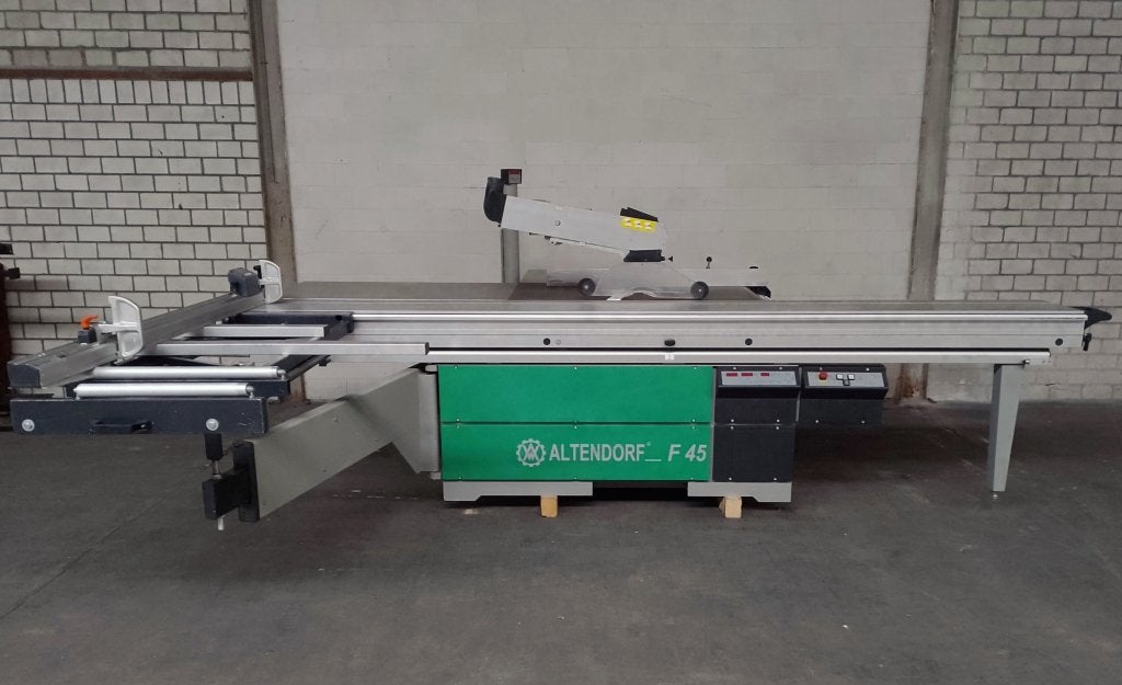 Altendorf F45, paneelzaag, formaatzaag, platenzaag, Gebruikt, Cirkelzaag, 70 mm of meer, Ophalen of Verzenden