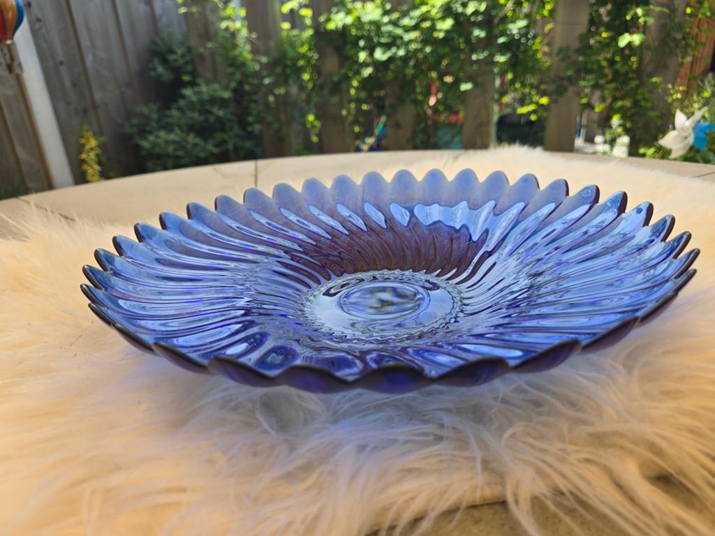 Mooie Luminarc Kobalt Blauwe schaal., Ophalen of Verzenden