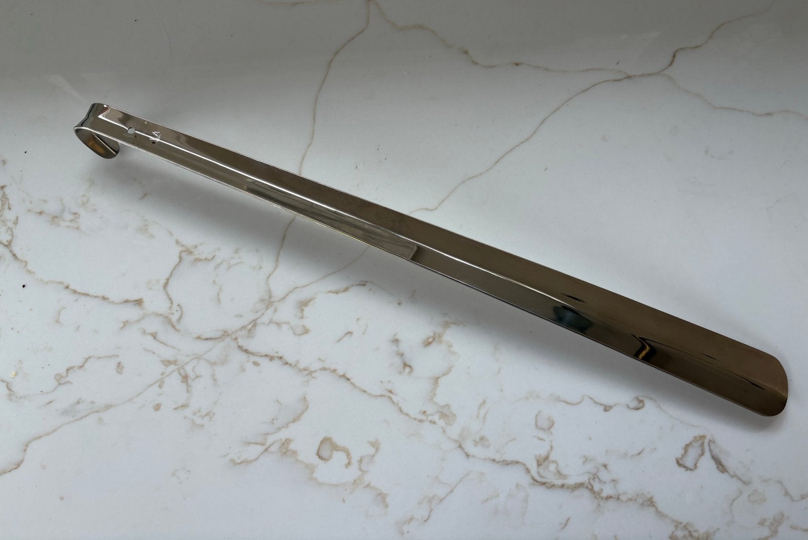 Schoenlepel metaal (50cm lang), Ophalen of Verzenden, Zo goed als nieuw, Instappers
