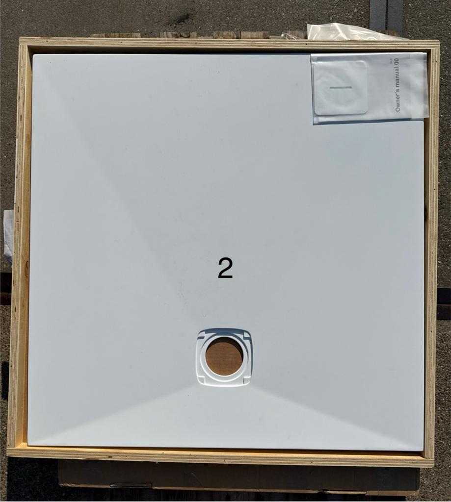 Douchebak wit mat 900 x 900 x 30, Ophalen, Nieuw, Douche