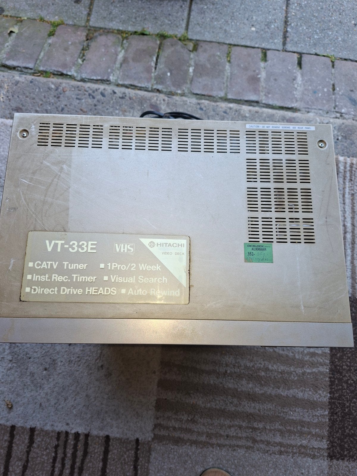 Hitachi VT-33E VHS Videorecorder - Vintage Model, Ophalen of Verzenden, Gebruikt, VHS-speler of -recorder