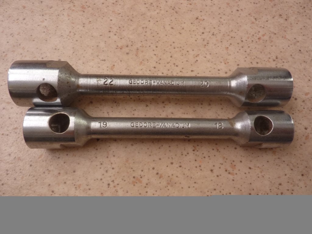 2x gedore pijpsleutel wringstaaf trapvormig type No 26, Ophalen of Verzenden, Gebruikt