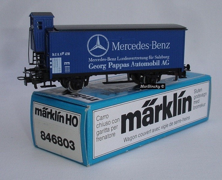 Märklin 4680 Mercedes - Benz Koelwagen met Remmershuis !, Hobby en Vrije tijd, Modeltreinen | H0, Wisselstroom, Ophalen of Verzenden