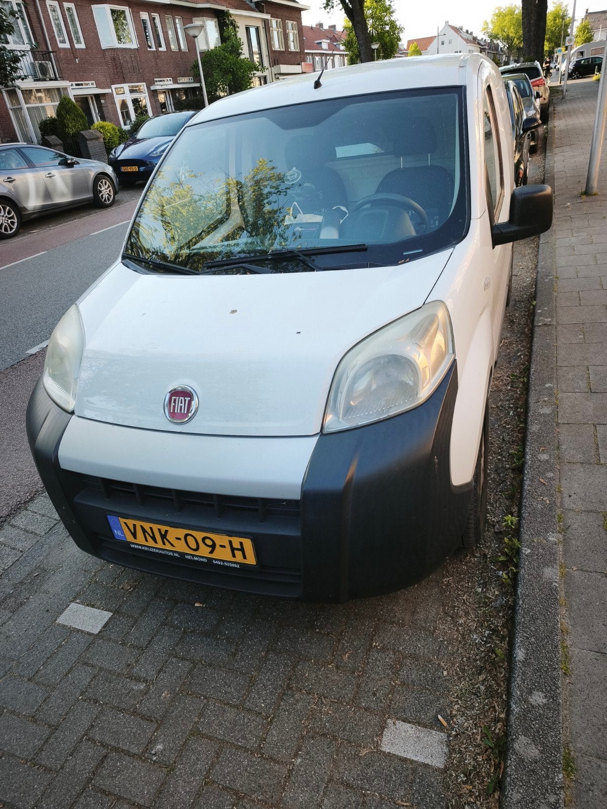 Fiat Fiorino 1.4 8v 75pk 2013 Wit, Auto's, Bestelauto's, Voorwielaandrijving, Euro 5, Stof, 1360 cc