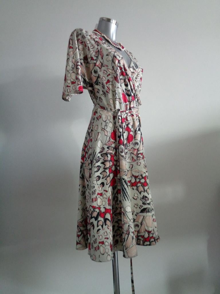 Duurzame jurk, Monique Collignon wrapdress, maat 36/38 NIEUW, Kleding | Dames, Overige kleuren, Nieuw, Ophalen of Verzenden, Knielengte