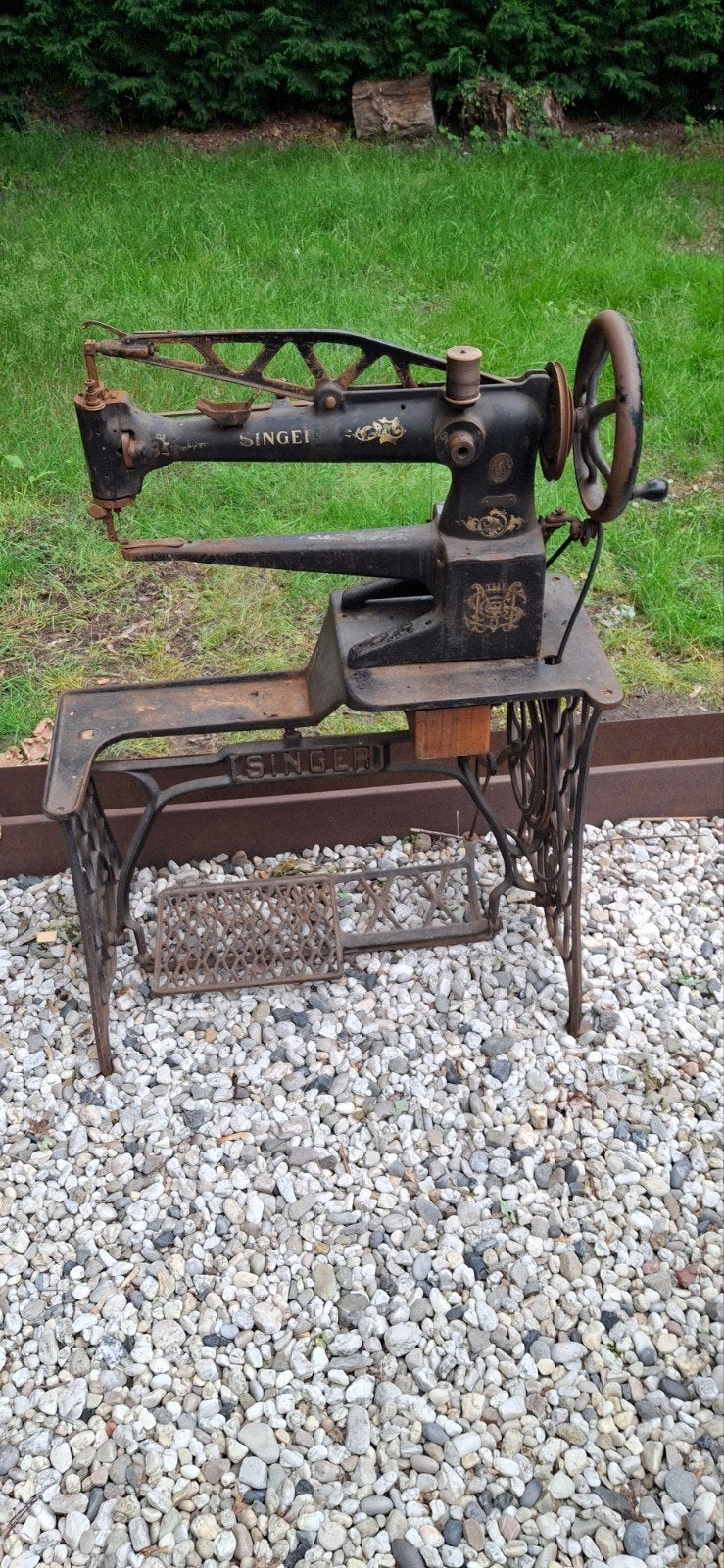 Antieke Singer Slinger Naaimachine - Decoratief, Ophalen of Verzenden
