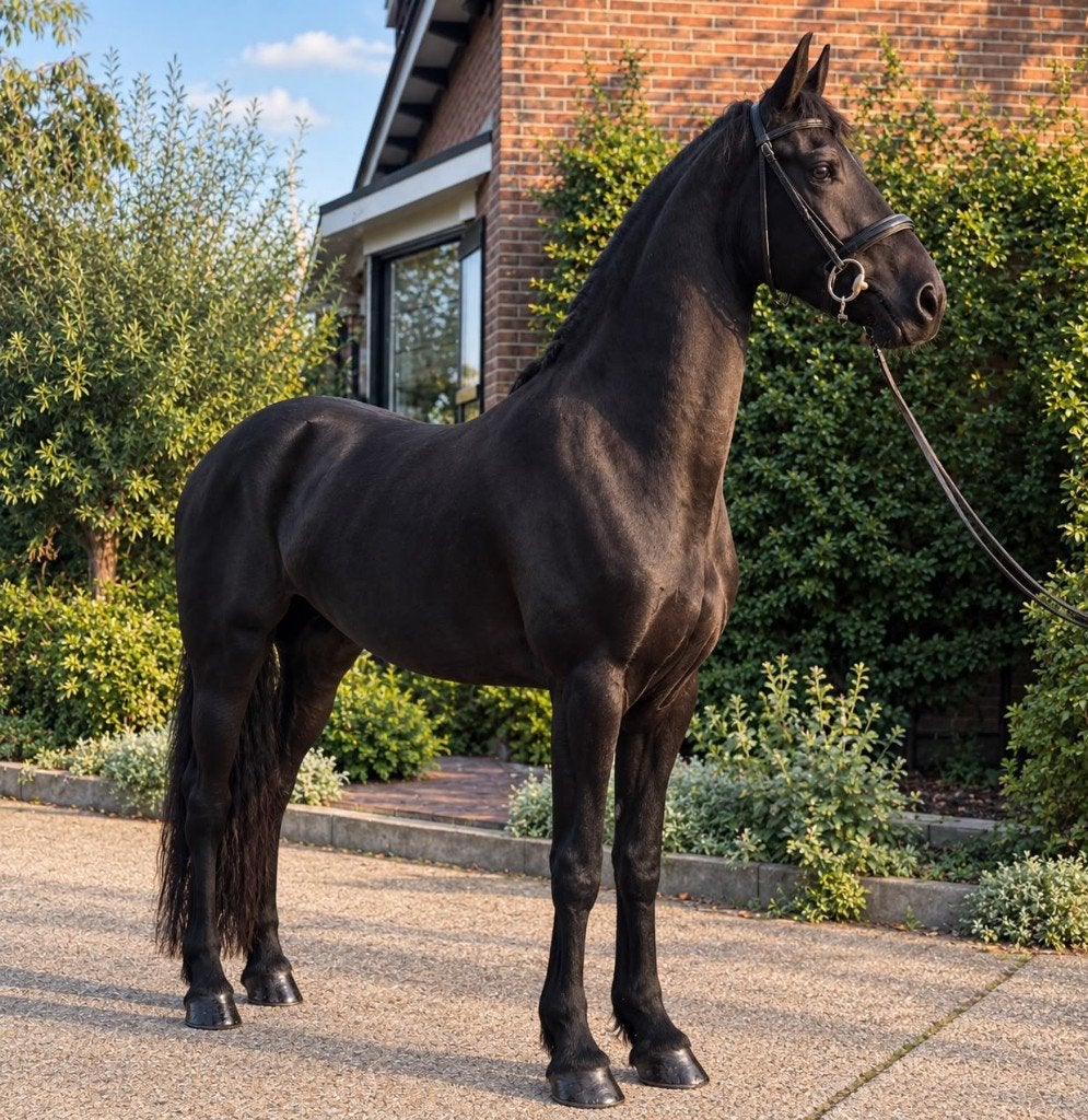 Veelbelovende 3,5 jarige merrie, Merrie, Met stamboom, Dressuurpaard, 3 tot 6 jaar