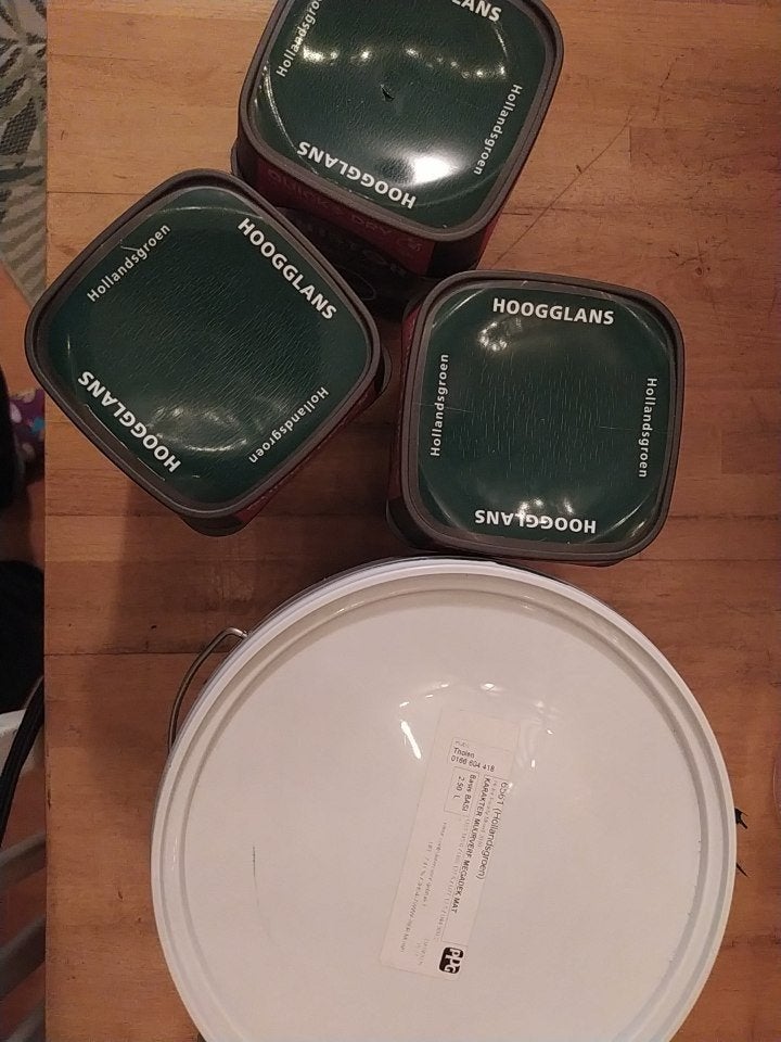 Muurverf en Hoogglans Lak Holland Groen (RAL 6561), Ophalen of Verzenden