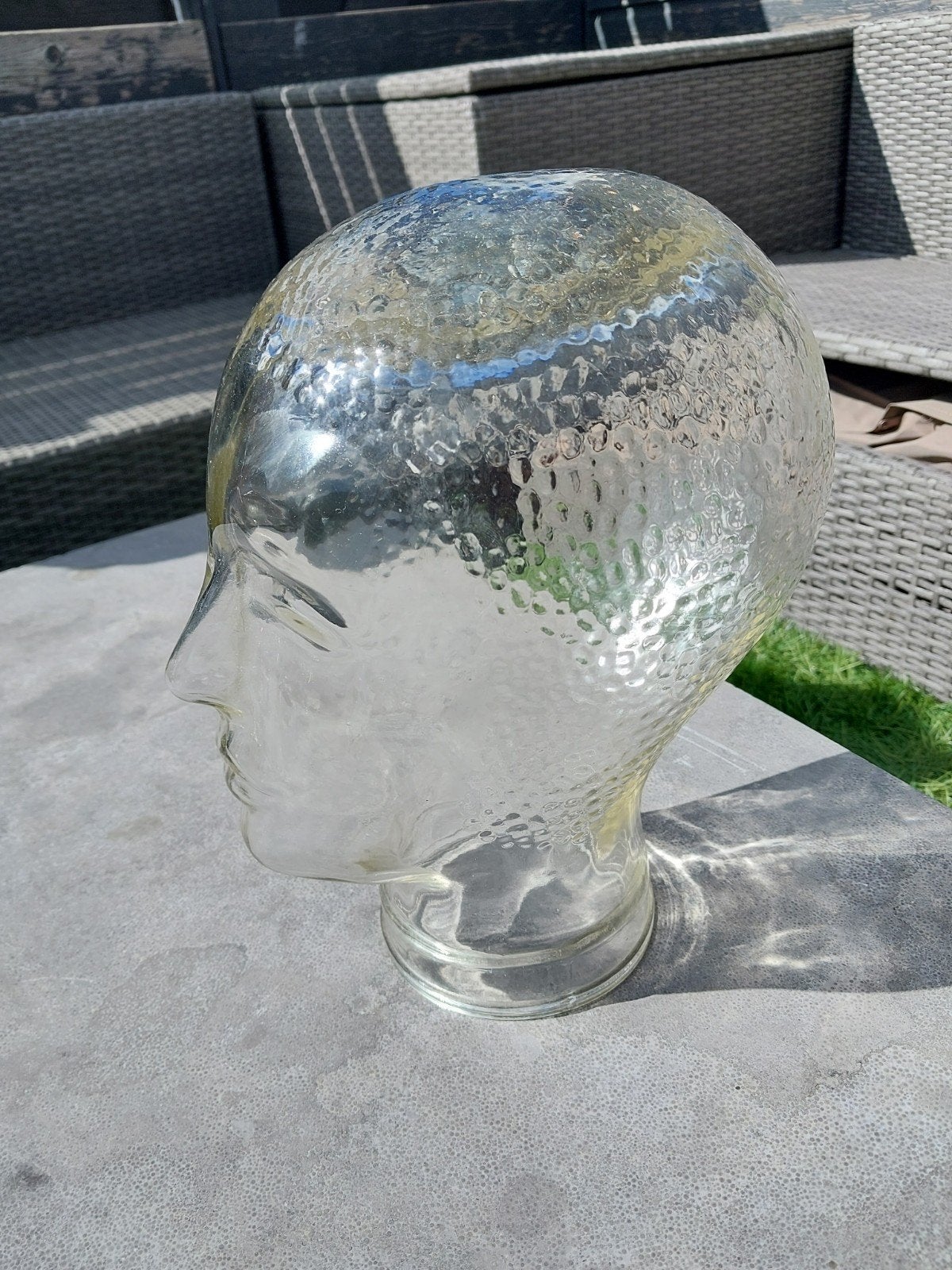 Glazen Hoofd Mannequin - Sierlijk en Uniek, Ophalen, Zo goed als nieuw, Glas, Modern