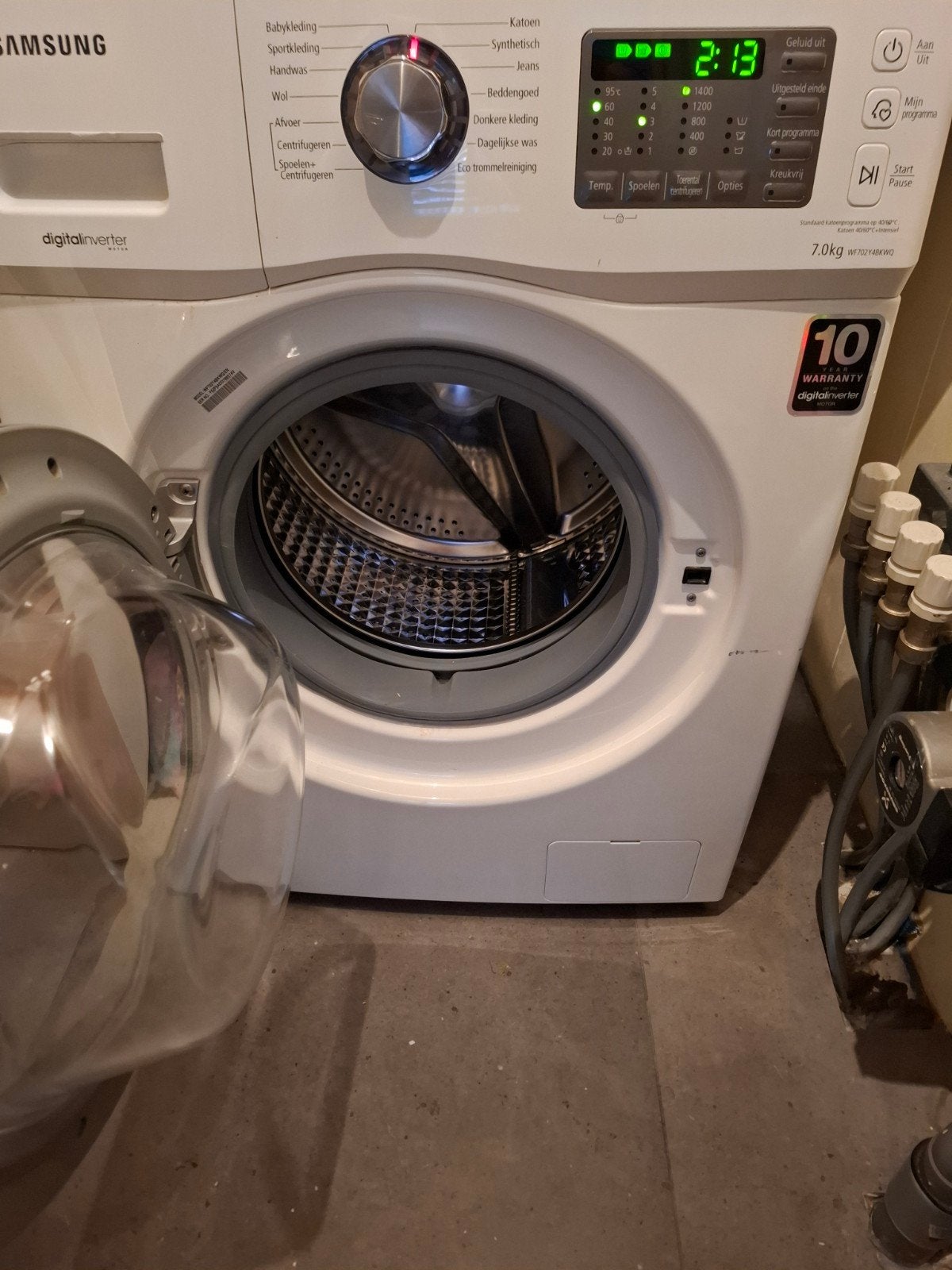 samsung wachmachine 7kg, Ophalen, Gebruikt, 85 tot 90 cm, 1200 tot 1600 toeren