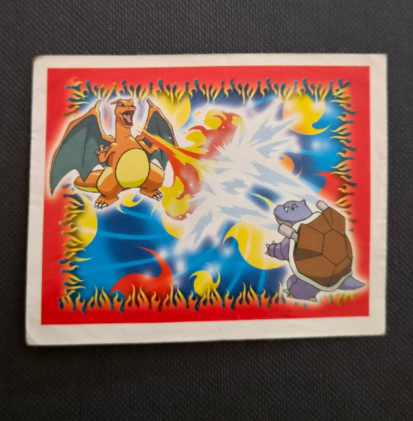 Pokemon Topps Merlin Serie 4 Charizard vs Blastoise#K, Ophalen of Verzenden