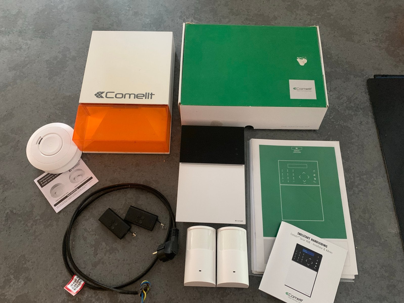 Comelit SmartHome alarmsysteem met bewegingsmelders, Doe-het-zelf en Verbouw, Beweging, Ophalen of Verzenden, Zo goed als nieuw