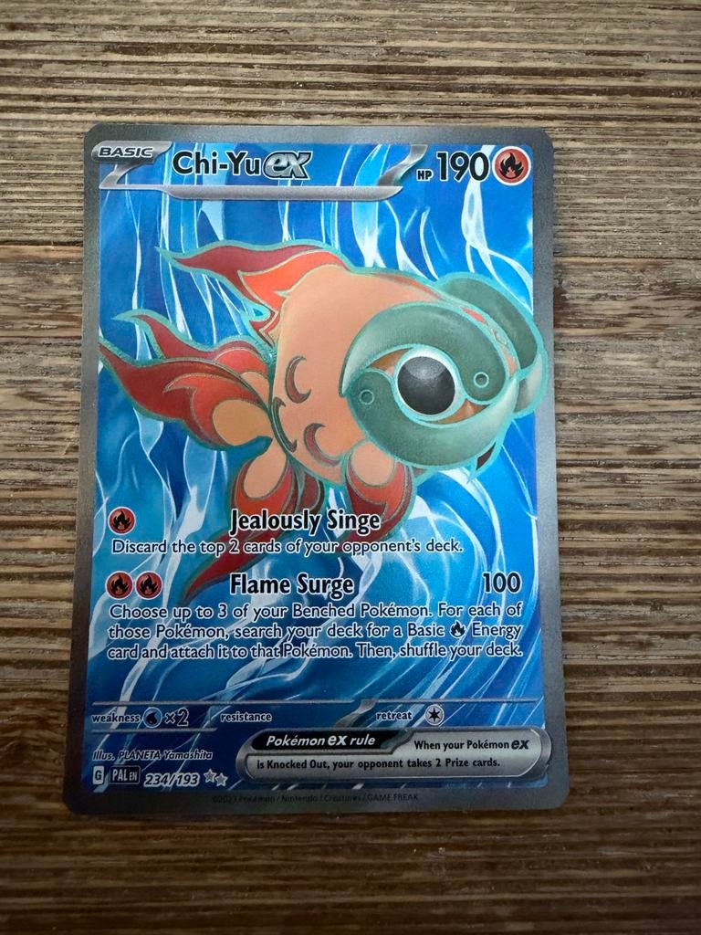 Chi-Yu ex Pokémonkaart - Nieuwstaat, Ophalen of Verzenden, Nieuw, Losse kaart, Foil