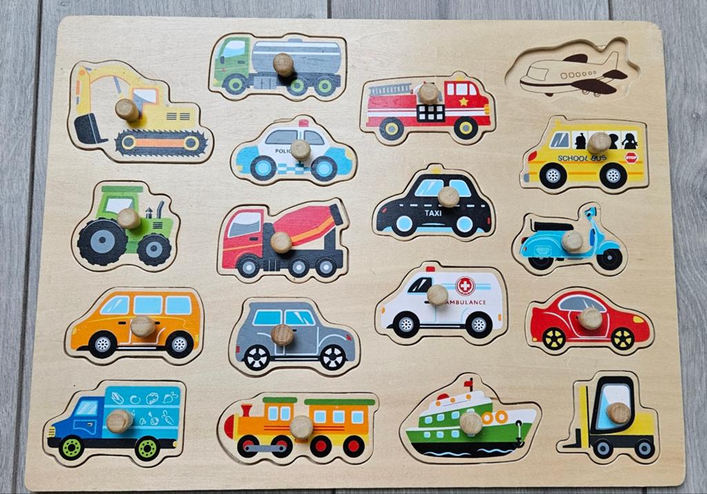 Voertuigen puzzel, Ophalen of Verzenden, Gebruikt