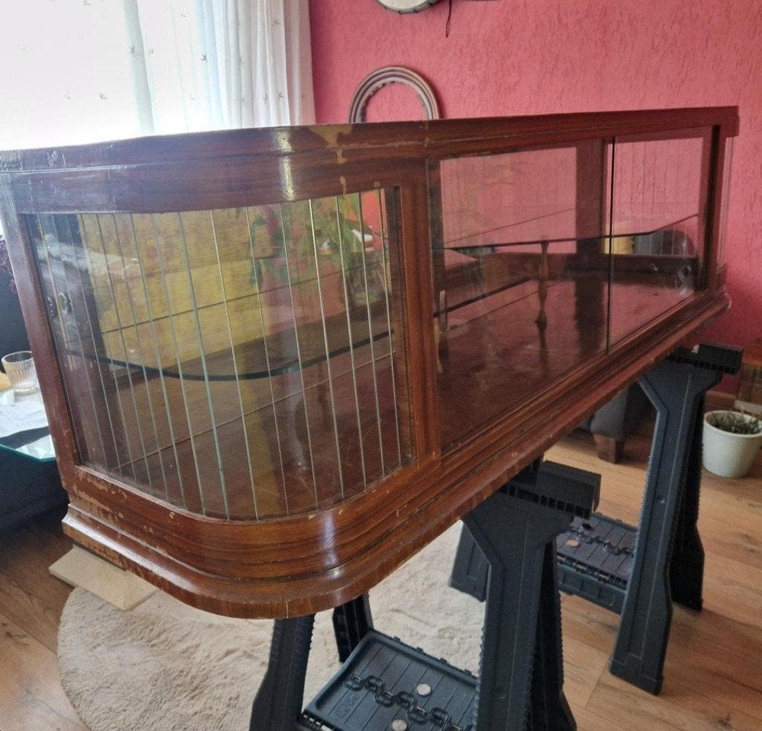 Unieke vintage vitrinekast uit de jaren '50, Gebruikt, Ntp, Minder dan 100 cm, Ntp