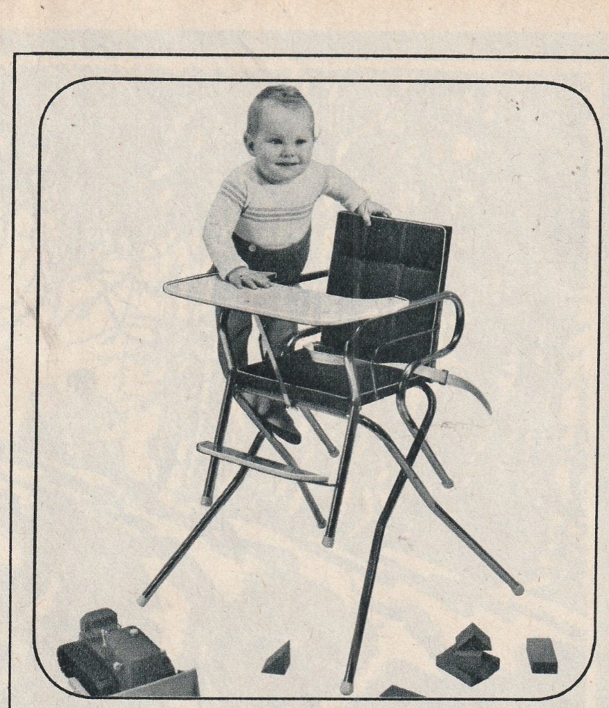 Retro reclame 1966 Koelstra kinderstoel jongetje klautert, Verzenden, Overige typen