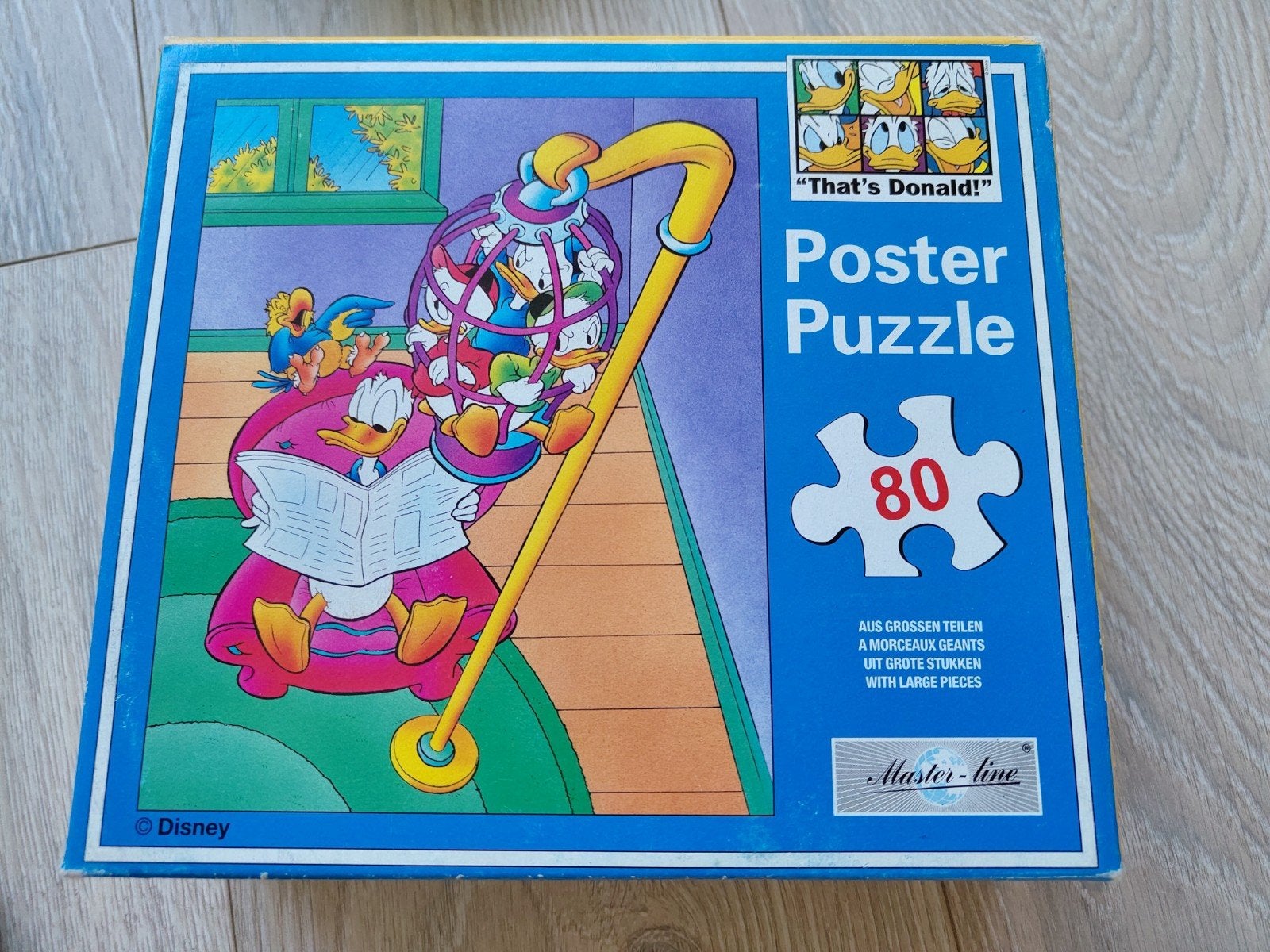 Disney Donald Duck Poster Puzzle 80 stukjes, Ophalen