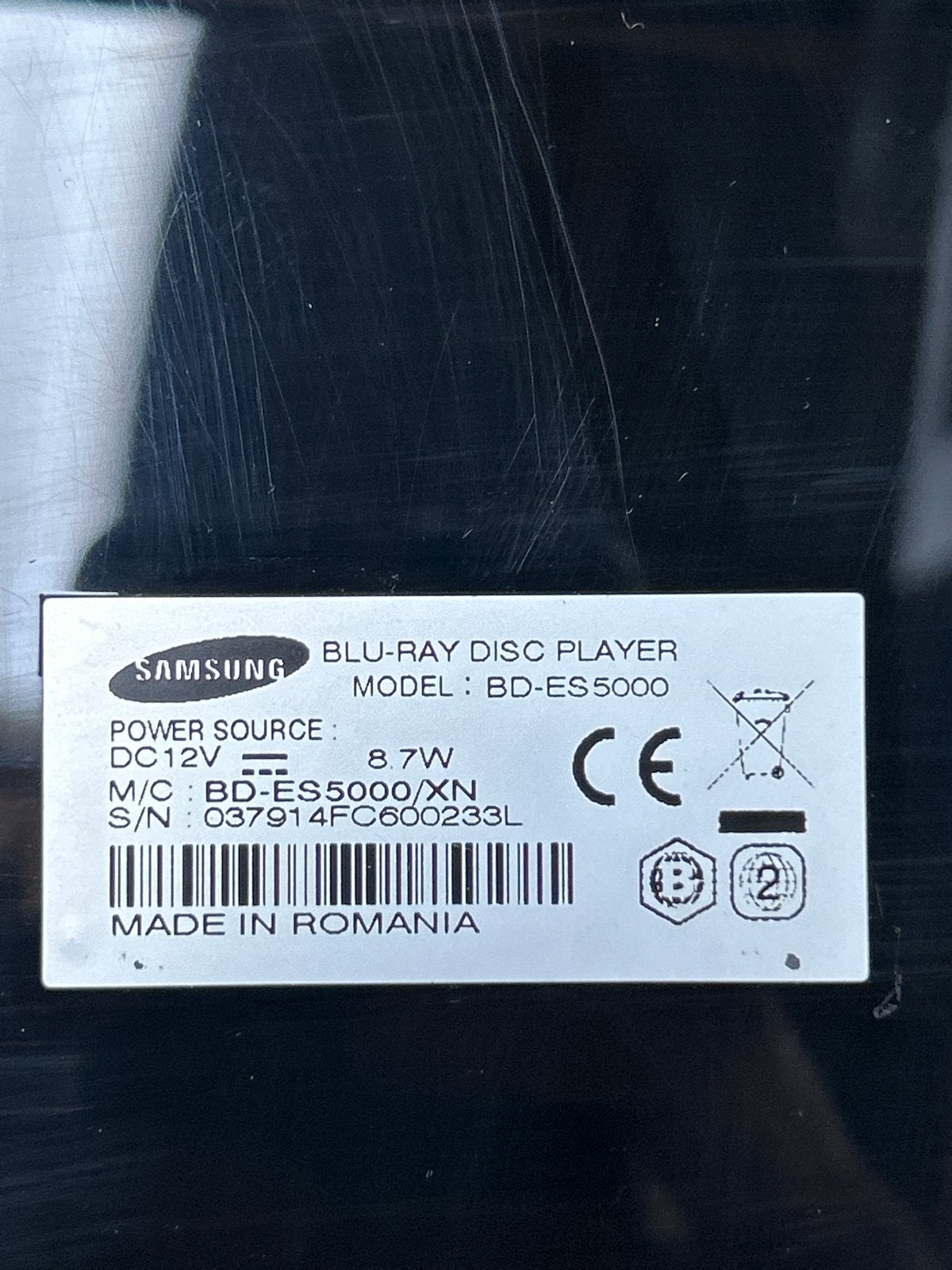 Samsung BD-ES5000 Blu-ray Disc Speler, Audio, Tv en Foto, Blu-ray-spelers, Ophalen of Verzenden, Gebruikt, Samsung
