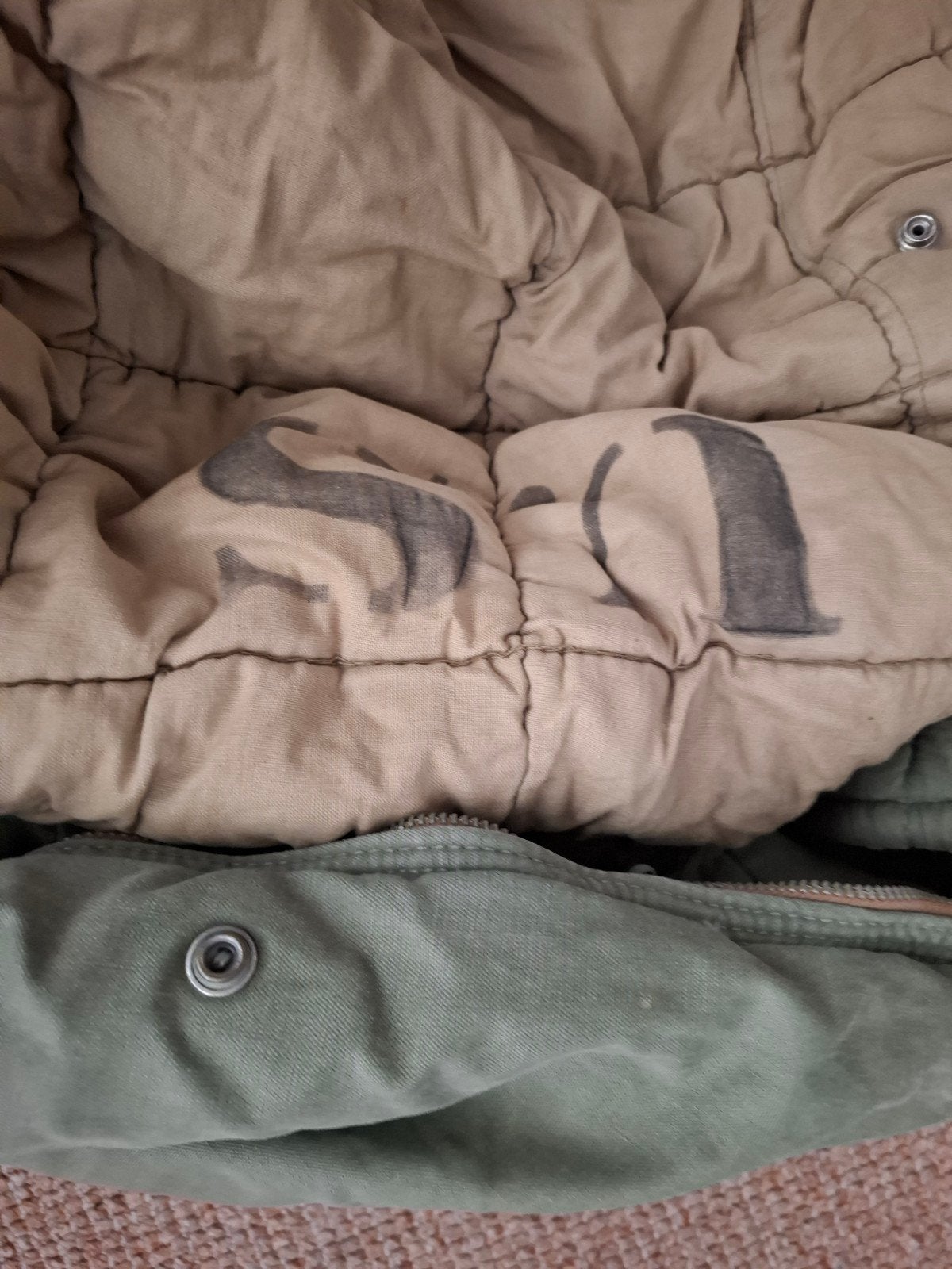 Originele US Army M-1949 Arctic / Mountain Slaapzak (Dons/Ve, Ophalen, Landmacht, Amerika