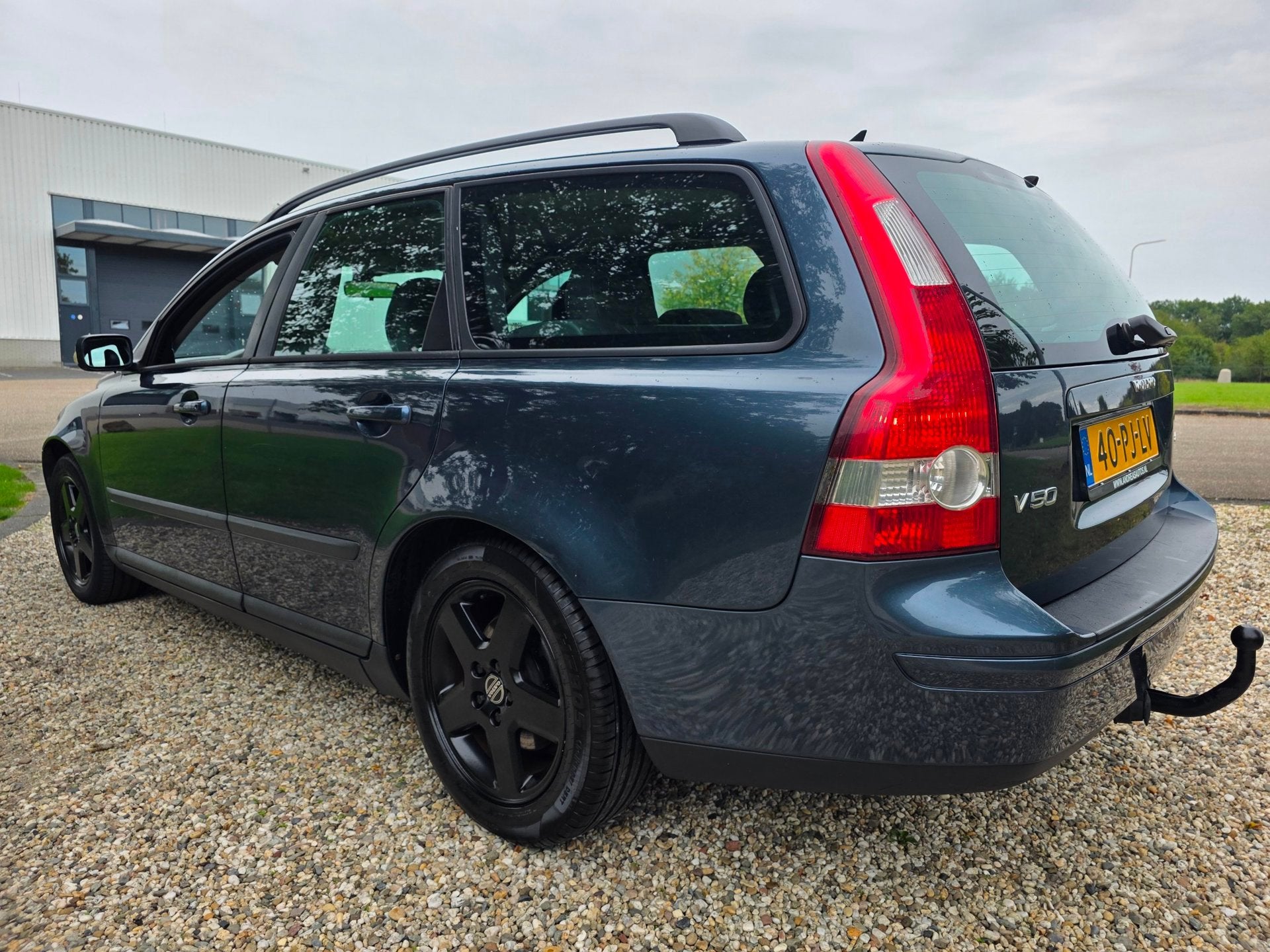 Volvo V50 2.4 LPG automaat/AIRCO/cruise, Auto's, Traction-control, Gebruikt, 700 kg, Blauw