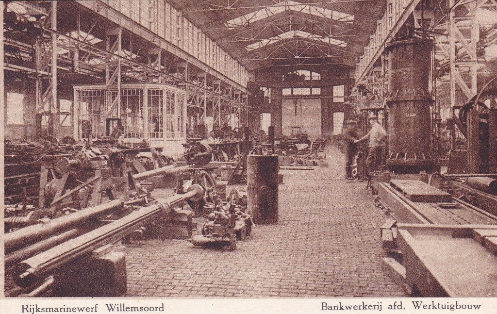 (Den) Helder. kaart Rijkswerf Willemsoord Bankwerkerij, Verzenden, Voor 1920, Ongelopen, Noord-Holland