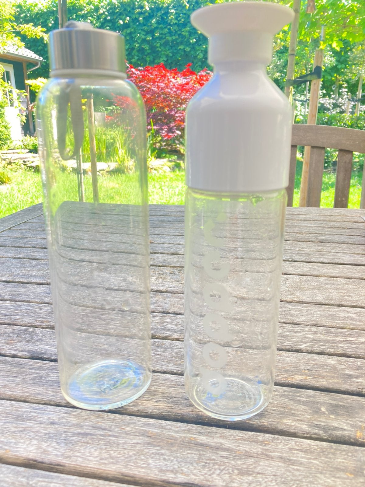 Dopper glazen waterfles (M&S glazen waterfles er cadeau bij), Ophalen, Zo goed als nieuw